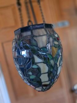 Very rare tiffany style egg chandelier
