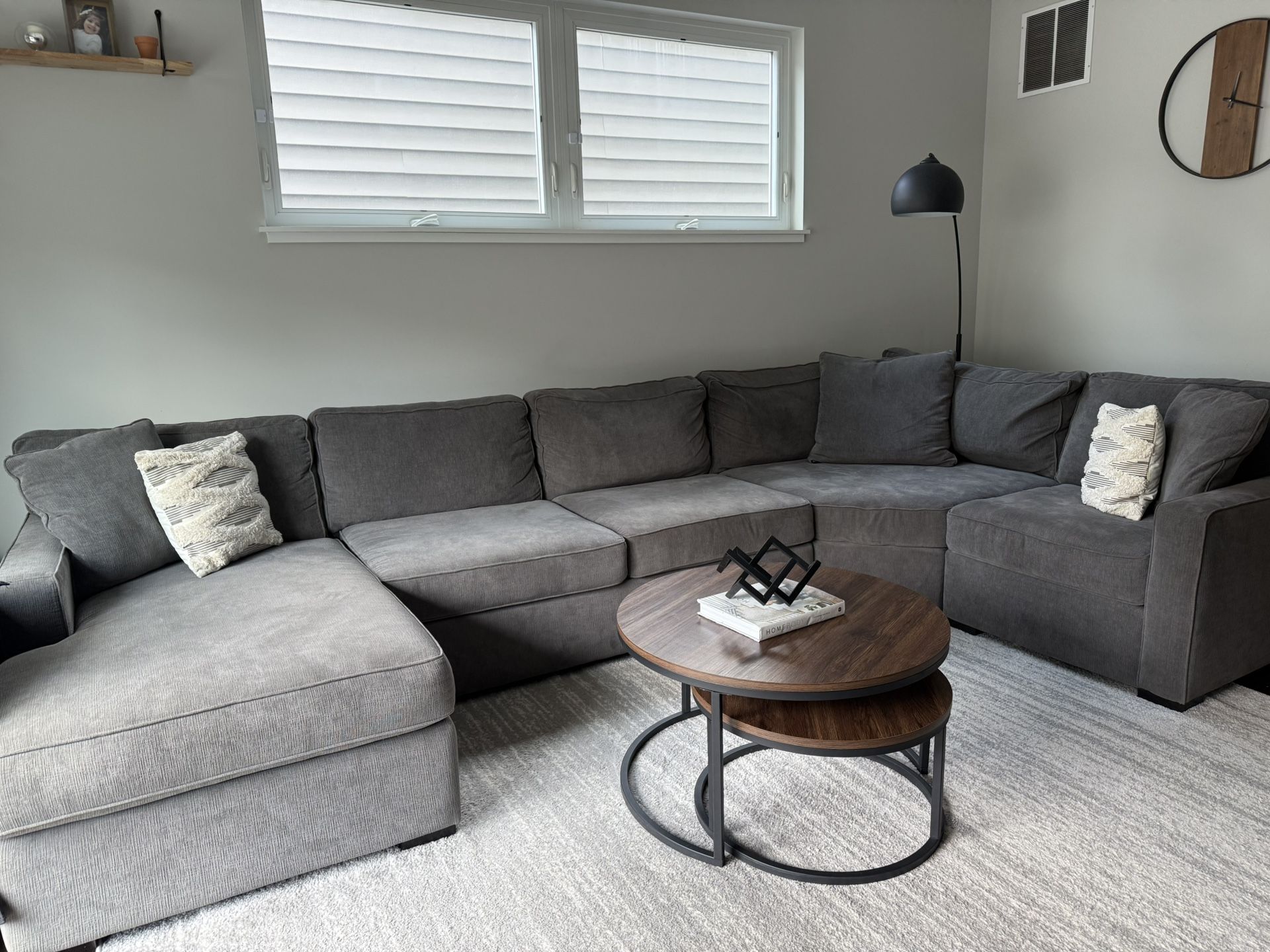 Radley 5-Pc. Fabric Chaise Sectional Sofa with Corner Piece, Created for Macy's