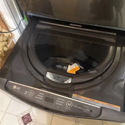 27” Lg pedestal storage and mini washer sidekicks