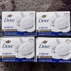 Dove Original Beauty Bar Moisturizing Soap 4 Pack