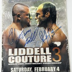 UFC 57 Liddell vs Couture 3 Signed Event Program 2006 Dual Auto