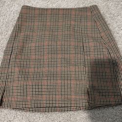 John Galt Women Plaid Skirt 