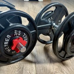 This Are Just Beautiful Standard Adjustable Dumbbells  70 lbs Total Weight. 