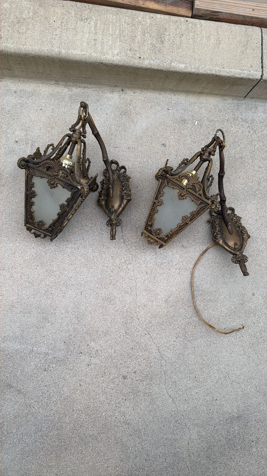 Antique Brass Wall Sconces