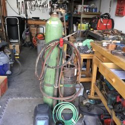 Oxy Acetylene Tanks  And Tig Stick Welder 