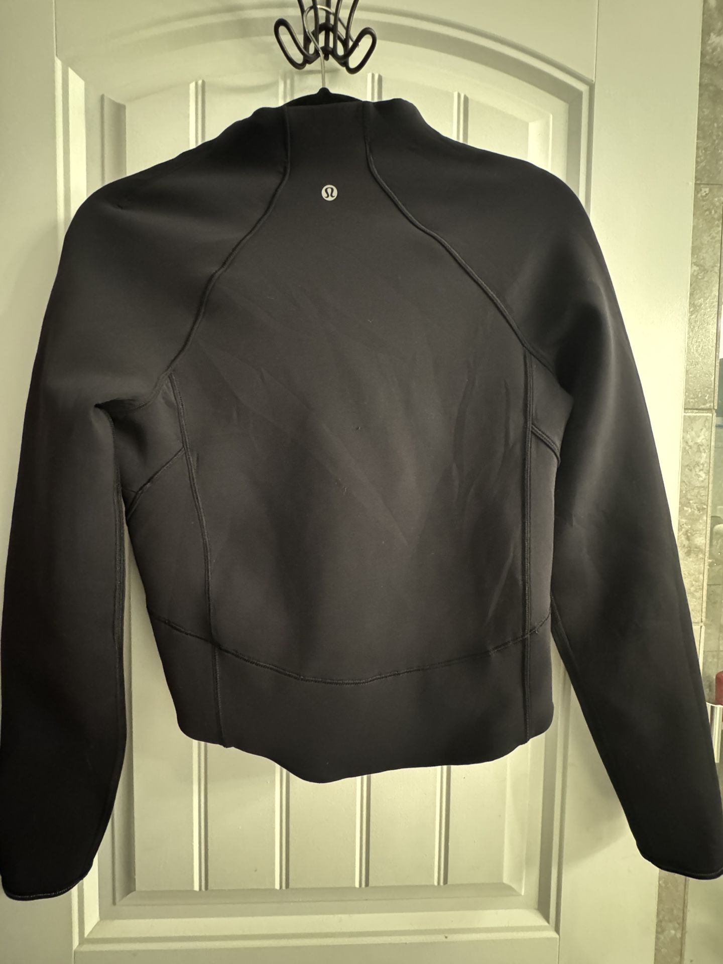 Lululemon Half Zip Black Jacket Cropped Size 4