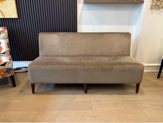 Coalesse model (contact info removed) straight 2-seat lounge sofa (2 available)