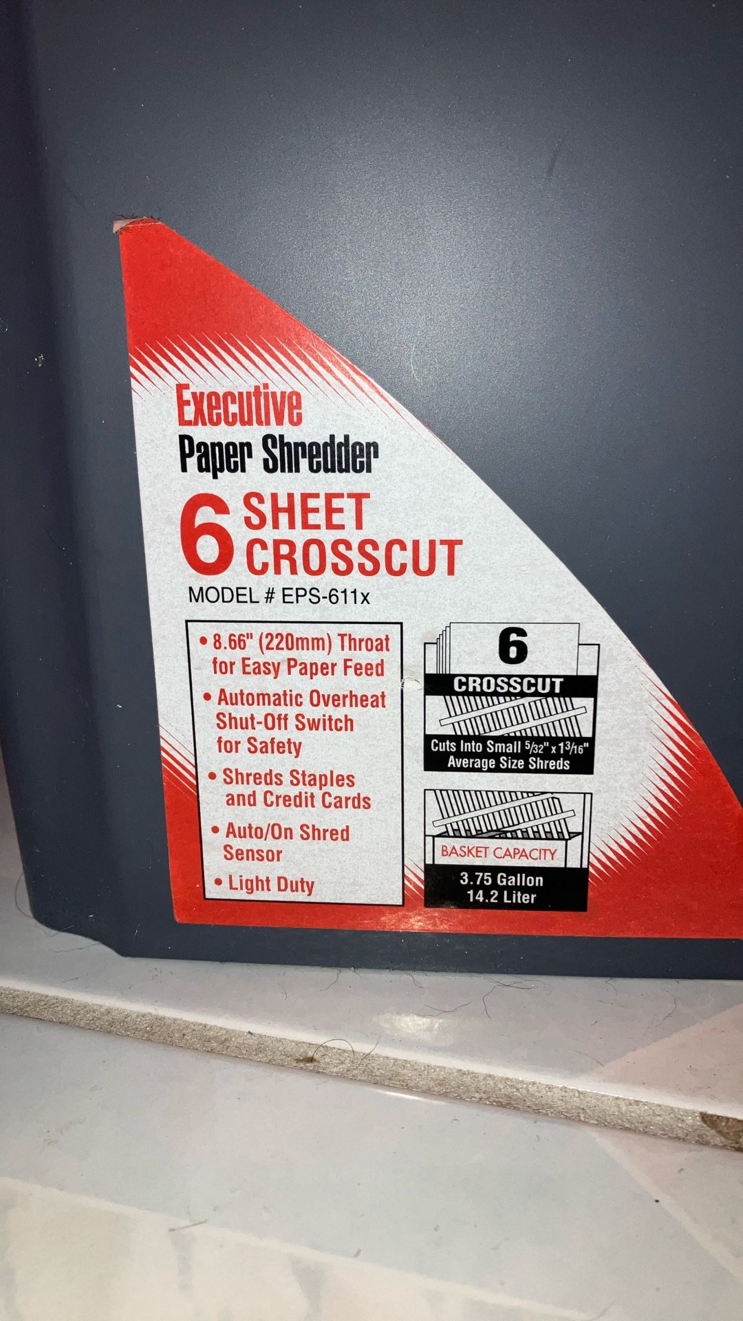 Crosscut 6-sheet Shredder
