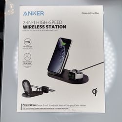 Anker PowerWave Sense 2 in 1 Wireless Charging Station