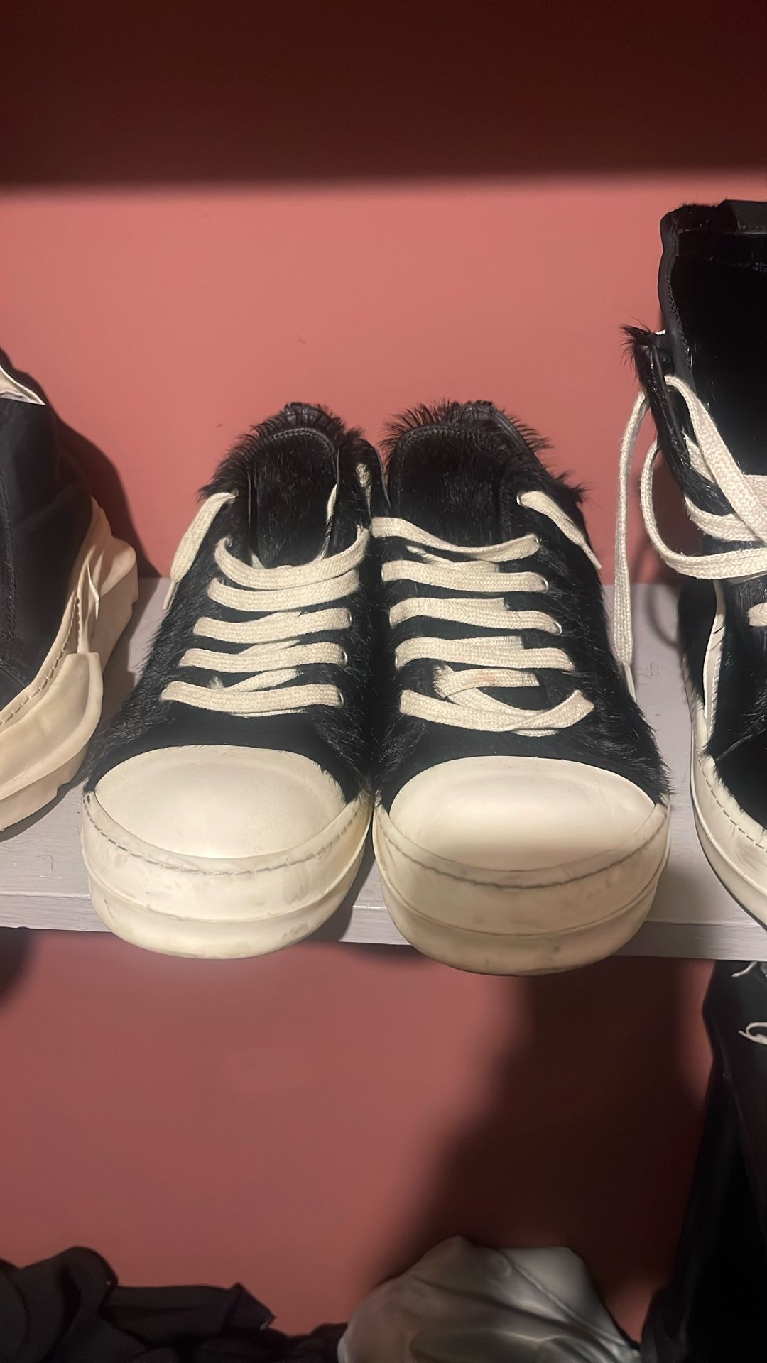 Rick Owens Pony Hair Ramones