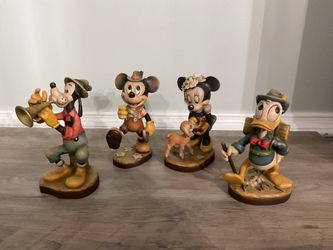 6” Anri Disney Woodcarvings (4)