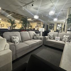 Brand New Beige Colors Sofa And Loveseat