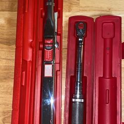 BRAND NEW Snap-on Torque Wrench Set - 1/2" & 3/8" Drive - NEW