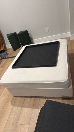 Ottoman and tray