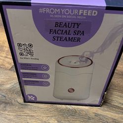 From Your Feed Beauty Facial Spa Steamer for At-Home Spa Experience, White