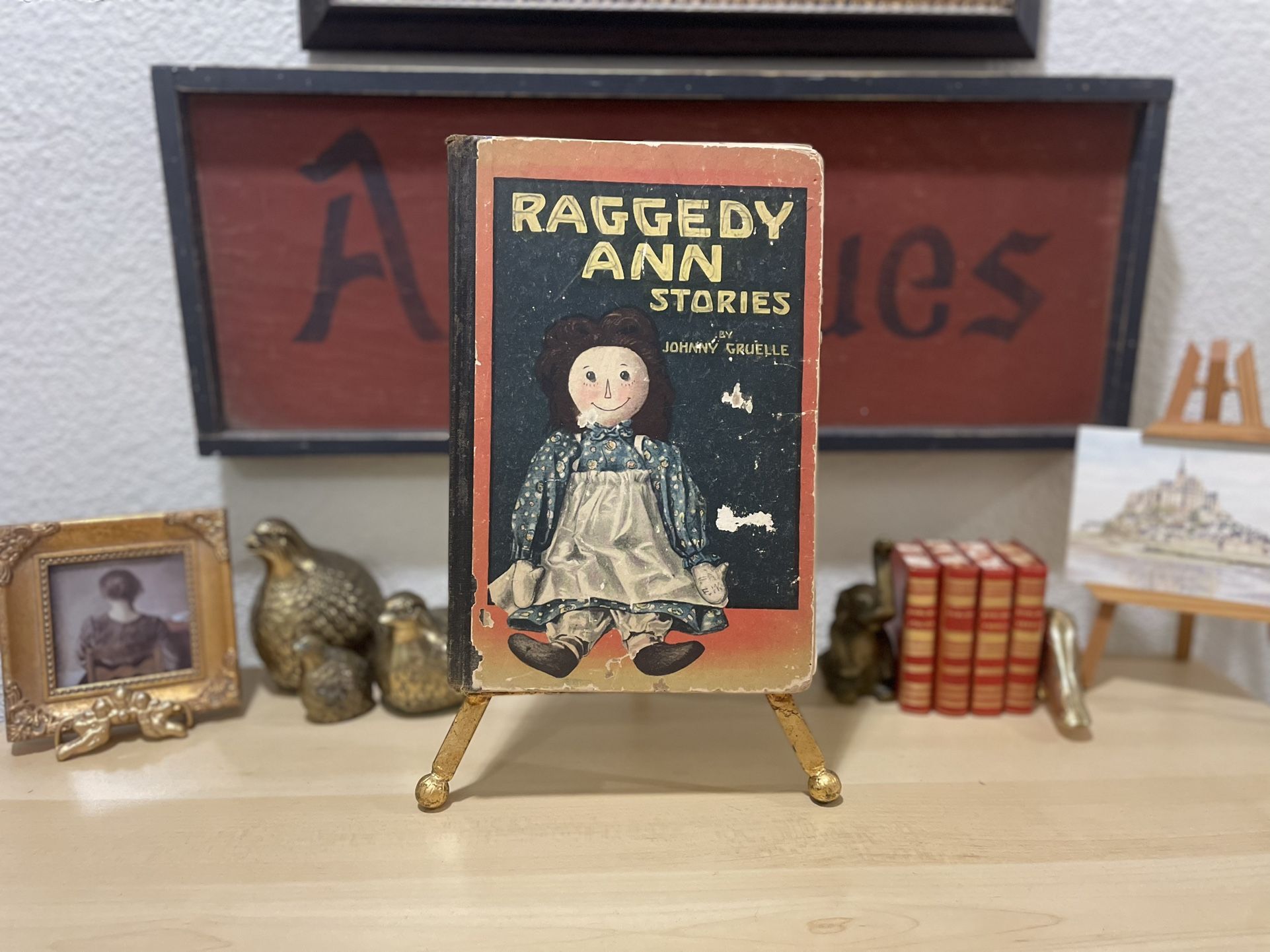 First Edition Raggedy Ann Stories by Johnny Gruelle Children's Book 1918 Hardcover Illustrated