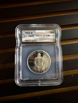1982-S George Washington silver half-dollar IGC PR70 DCAM