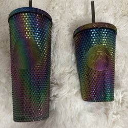 Brand New Starbucks Oil Slick Venti And Grande 😍 SET