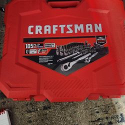 craftsman 105 piece gunmetal mechanics set