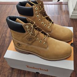 Timberland premium 6 inch waterproof boot wheat nubuck size 10.5