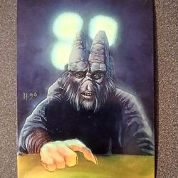 1996 Star Wars Finest Topps Feltipern Trevagg Cantina #69 Movie Art Collectible Vintage Trading Card Chrome Chromium