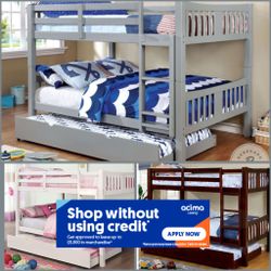 Fullfulltwin Triple Bunkb3d W Orthopedic Matres!!!!