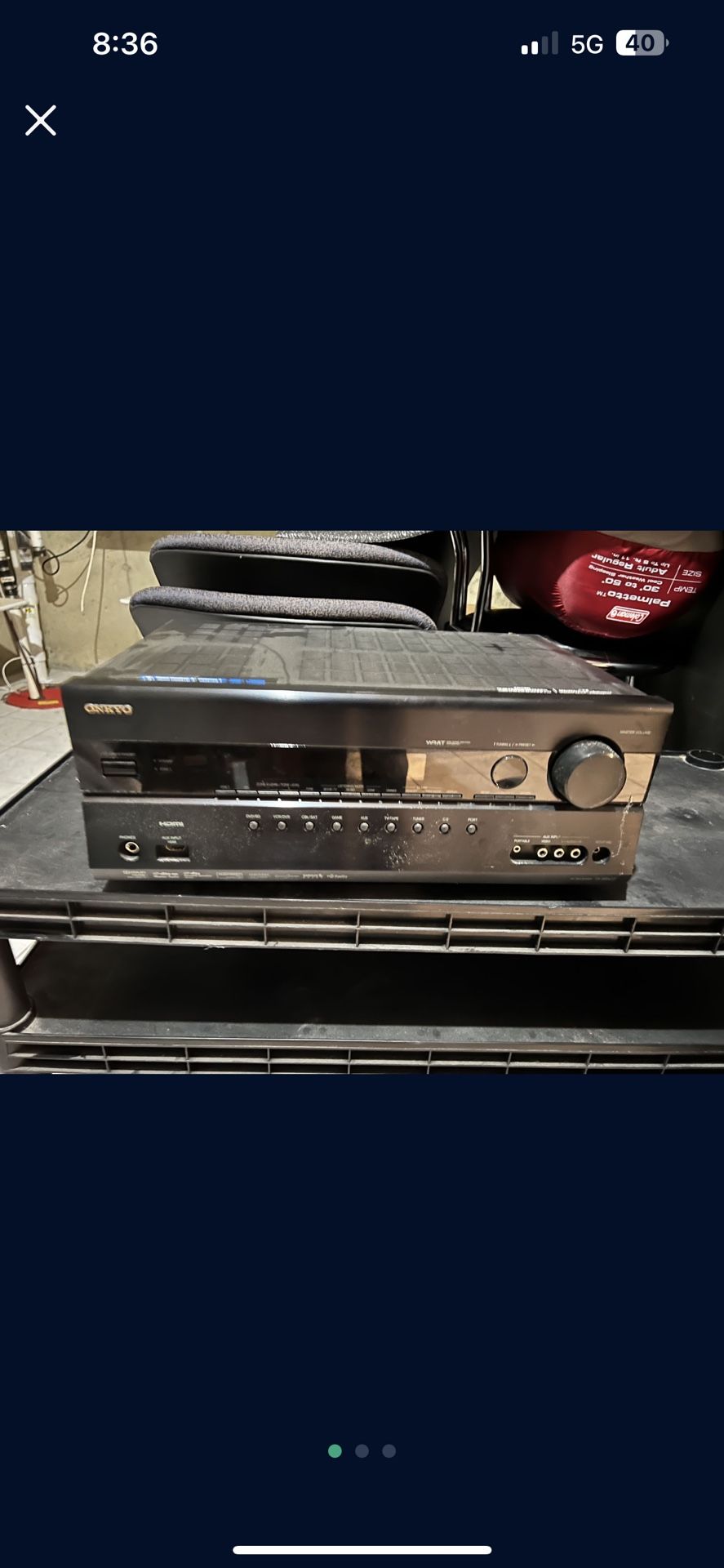 Onkyo TX-SR607 7.2 Channel Receiver Home Theater