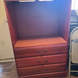Desk, Armoire,  Nightstand Solid Wood. $150 OBO.