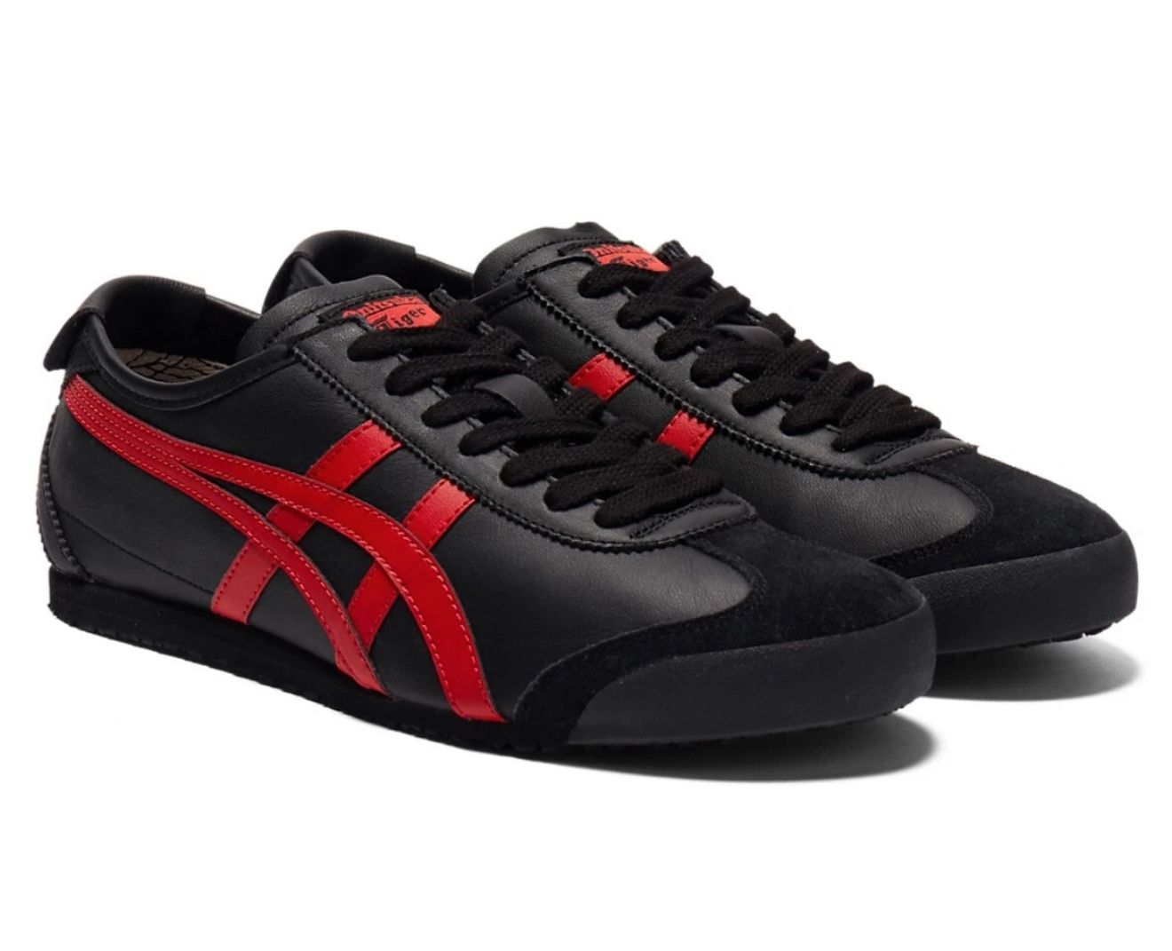  Onitsuka Tiger MEXICO 66  BLACK CLASSIC RED
