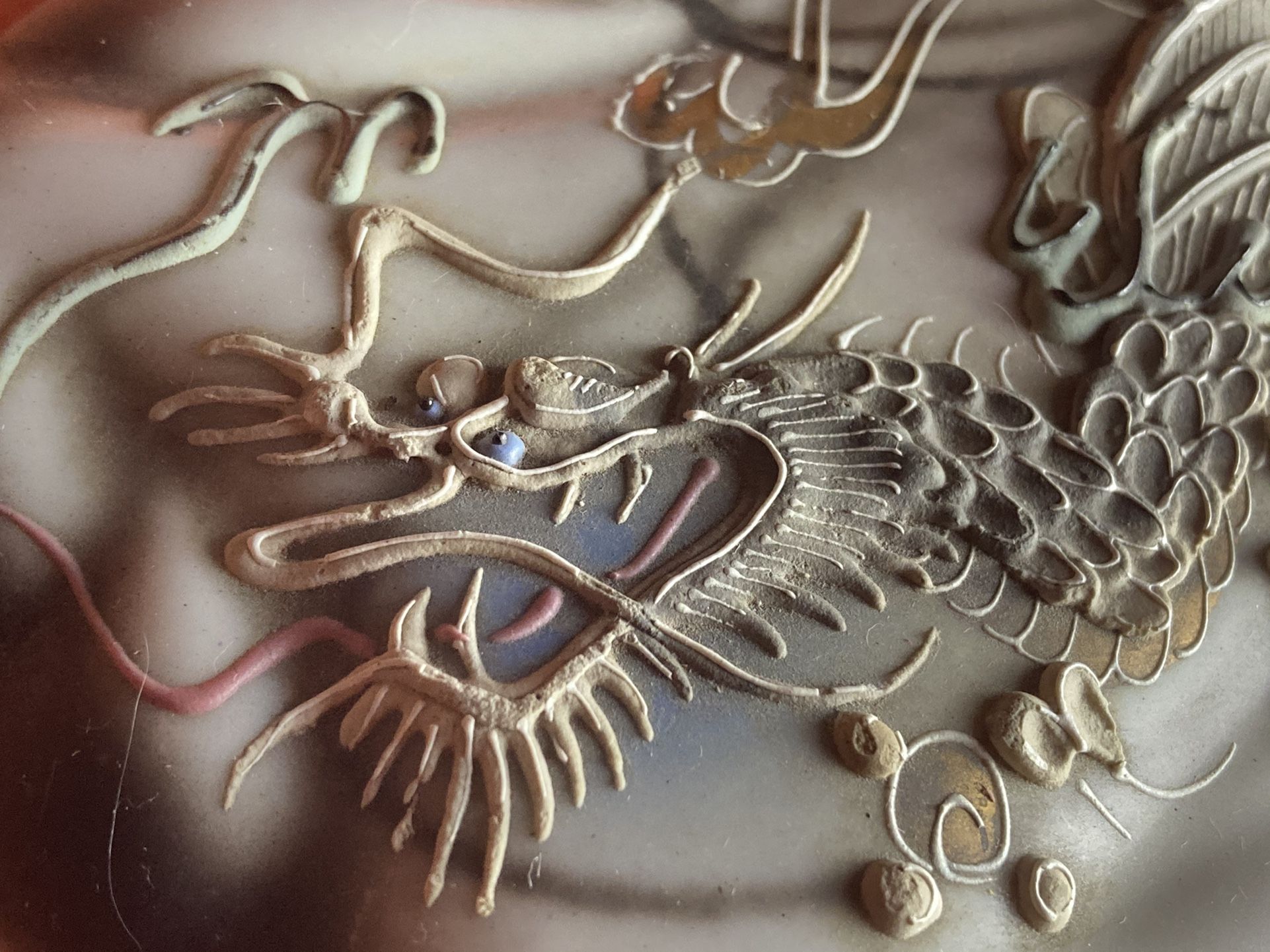 Vintage Dragon Porcelain Box