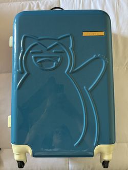 Pokemon Snorlax Suitcase 22” 37L Blue Japan Exclusive Don Quijote Carry On Luggage