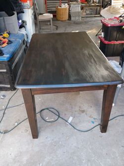 New Refinished dinning table w/wo rose gold chairs