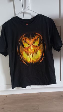 Black Halloween Jack-o-Lantern T-Shirt