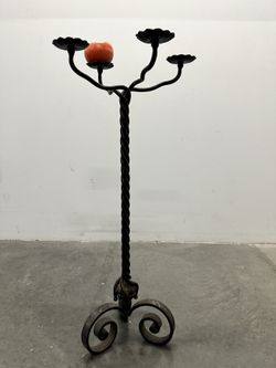 Tall Iron Candle Holder 
