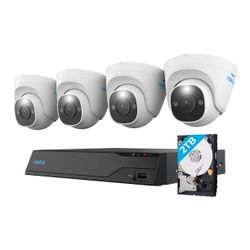 Reolink 4K 8MP Dome Cameras with 8-Channel 2TB NVR Security System, 4pk. $299.99