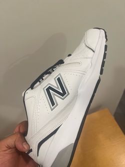 New Balance White Leather Sneakers