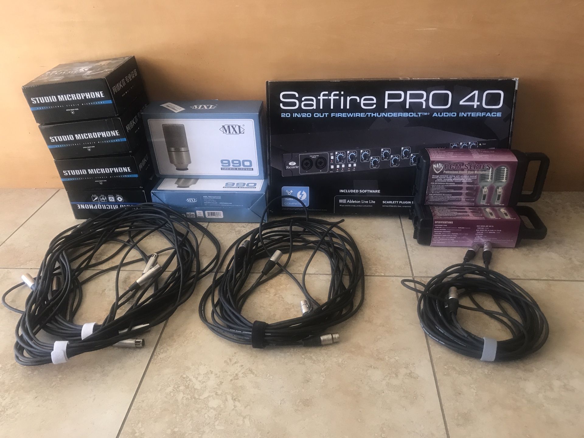 Saffire Pro 40 8 channel audio capture system