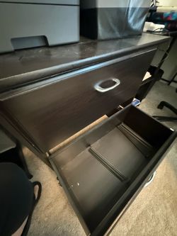 Solid wood hanging file cabinets