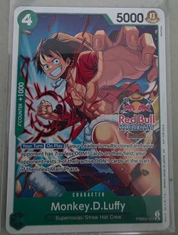One Piece Monkey D Luffy Double Don Redbull card