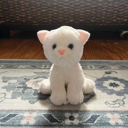 Ganz The Heritage Collection LTL Kitten Plush White Cat 7” white with pink ears, pink nose, blue eyes 