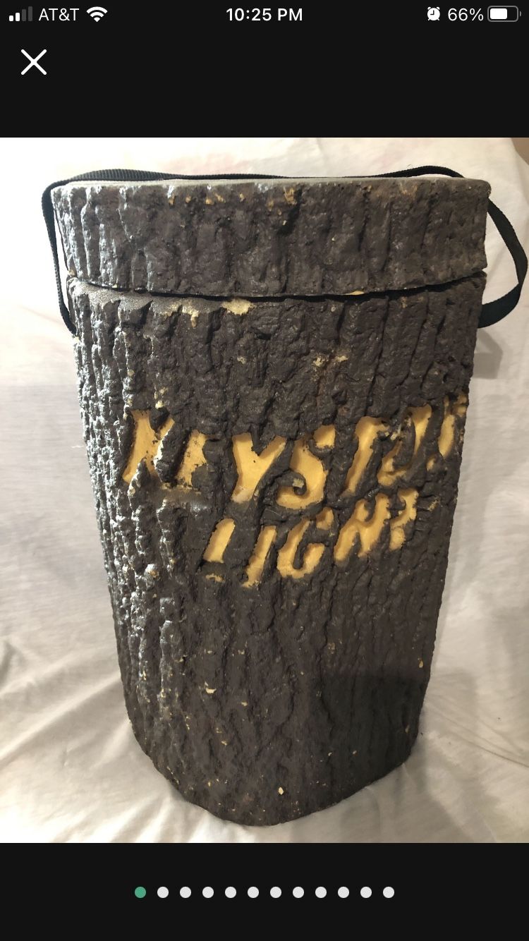 Vintage Keystone Light Tree Log Cooler