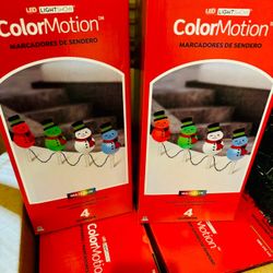 Snowman pathway lights