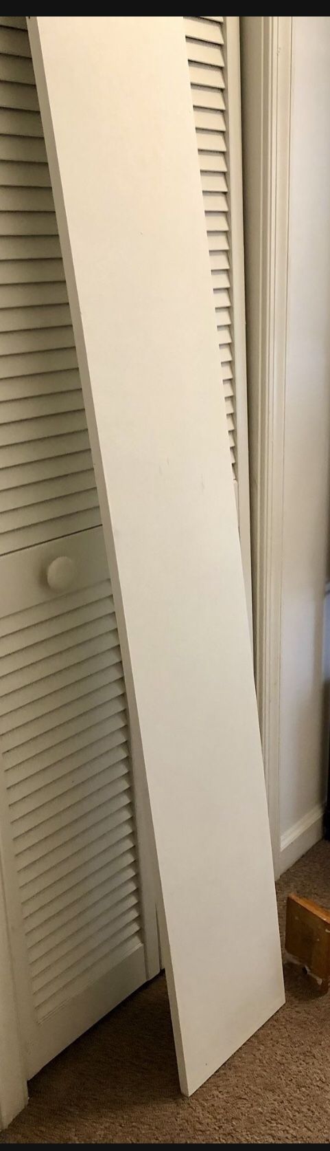 Wood Shelf and Shelf Brackets (2)
