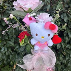 Valentines Day Arrangement Hello Kitty