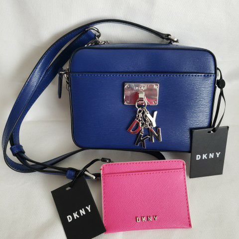 DKNY CLEO CROSSBODY W.O. LOCK SMALL NAVY BLUE BAG