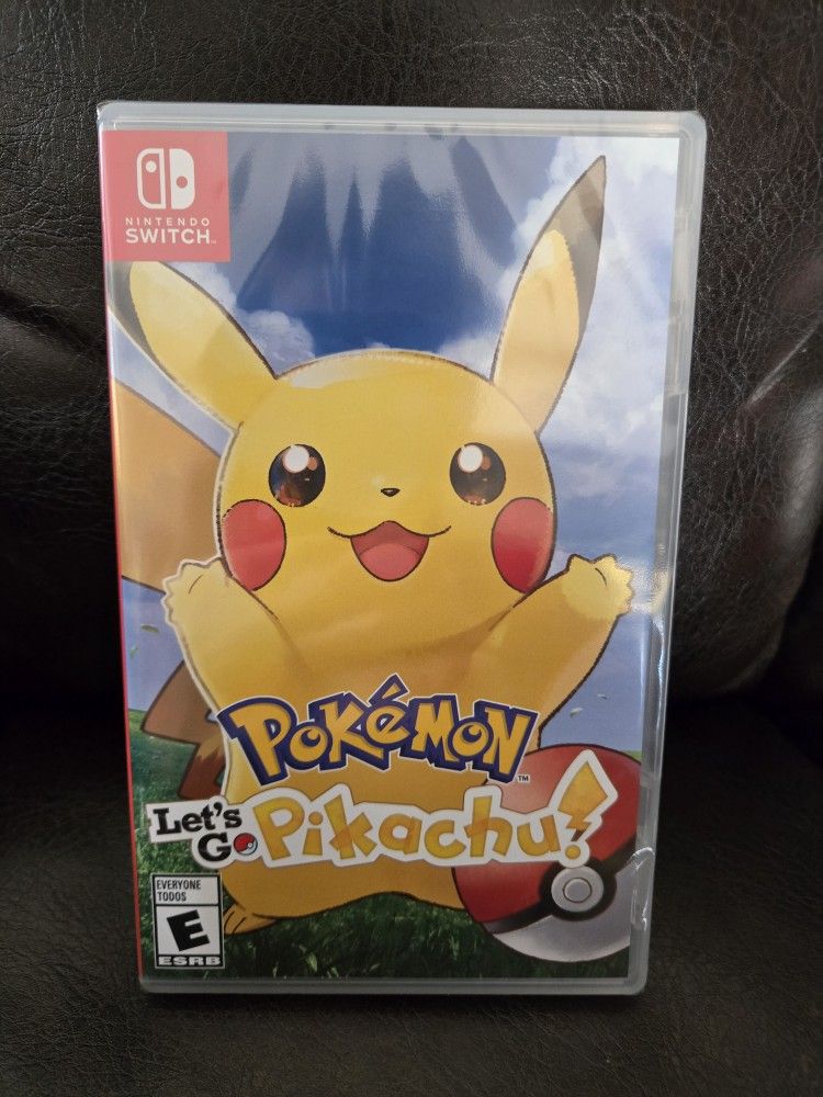 New Sealed let's go pikachu nintendo switch game