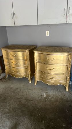 2-pack of 3 drawers nightstand