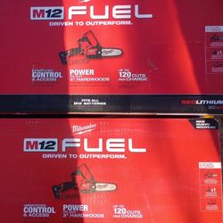 Brand New Milwaukee M12 Hatchet 6" Pruning Saw Kit Including And M12, 4.0 Battery And Charger