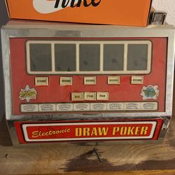 RARE Electronic Draw Poker Machine
