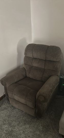 Brown Fabric Recliner Chair